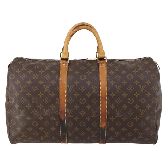 LOUIS VUITTON Monogram Keepall 50 Boston Bag M41426 LV Auth bs30384