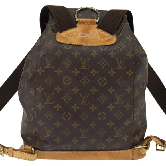 LOUIS VUITTON Monogram Montsouris GM Backpack M51135 LV Auth bs30387