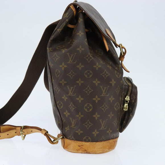 LOUIS VUITTON Monogram Montsouris GM Backpack M51135 LV Auth bs30387