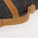 FENDI Zucca Canvas Briefcase Black Brown Auth bs30389-7