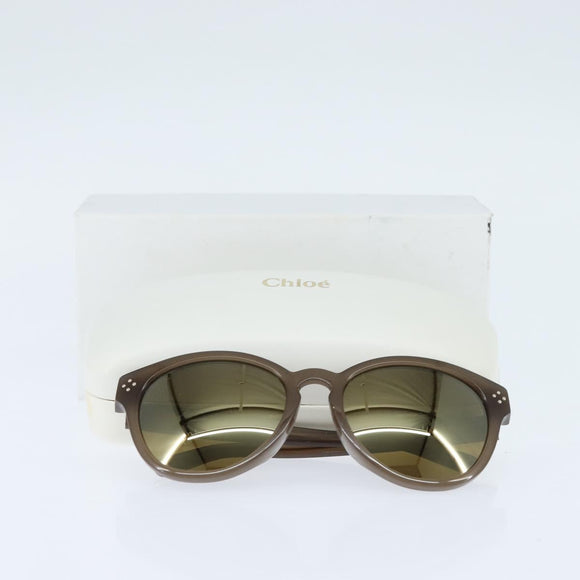 Chloe Sunglasses plastic Brown Auth bs30390