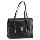 Christian Dior Hand Bag Leather Black Gold Auth bs30391-1