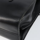 Christian Dior Hand Bag Leather Black Gold Auth bs30391-12