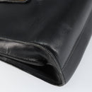 Christian Dior Hand Bag Leather Black Gold Auth bs30391-13