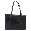 Christian Dior Hand Bag Leather Black Gold Auth bs30391-3