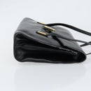 Christian Dior Hand Bag Leather Black Gold Auth bs30391-4