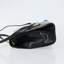 Christian Dior Hand Bag Leather Black Gold Auth bs30391-5