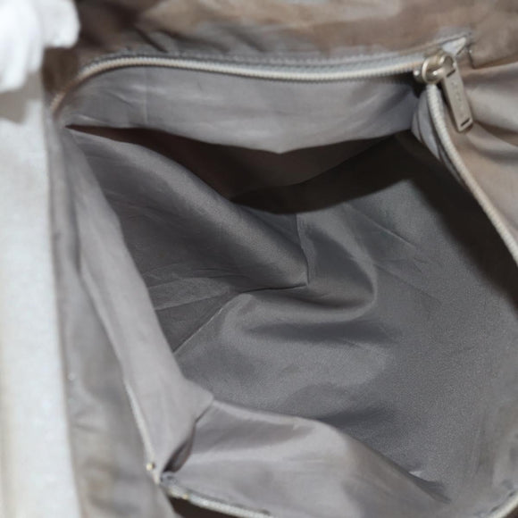 CHANEL Sports Line Tote Bag Nylon 2way Gray Silver CC Auth bs30392