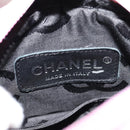 CHANEL Cambon Line Shoulder Bag Leather Pink Black Silver CC Auth bs30393V-16