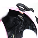 CHANEL Cambon Line Shoulder Bag Leather Pink Black Silver CC Auth bs30393V-18