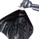 CHANEL Cambon Line Shoulder Bag Leather Pink Black Silver CC Auth bs30393V-19