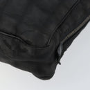 CHANEL New Travel Line Briefcase Nylon Black Silver CC Auth bs30394-14