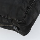 CHANEL New Travel Line Briefcase Nylon Black Silver CC Auth bs30394-10