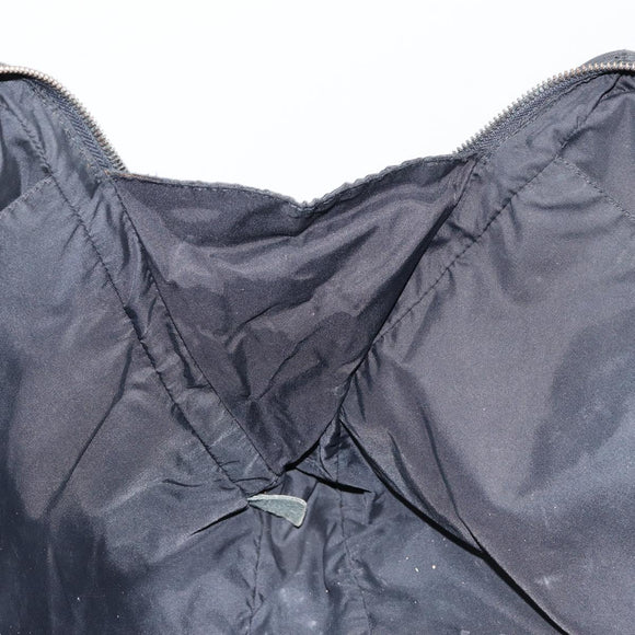 CHANEL New Travel Line Briefcase Nylon Black Silver CC Auth bs30394