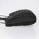 CHANEL New Travel Line Briefcase Nylon Black Silver CC Auth bs30394-4