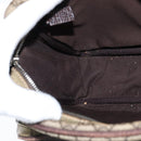 GUCCI GG Supreme Shoulder Bag PVC Brown Silver Auth bs30401-19