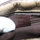 GUCCI GG Supreme Shoulder Bag PVC Brown Silver Auth bs30401-23