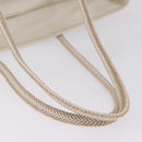 FENDI Tote Bag Canvas Beige Gold Auth bs30403-9