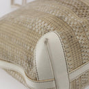 FENDI Tote Bag Canvas Beige Gold Auth bs30403-16