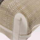 FENDI Tote Bag Canvas Beige Gold Auth bs30403-10