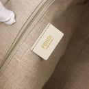FENDI Tote Bag Canvas Beige Gold Auth bs30403-19