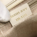 FENDI Tote Bag Canvas Beige Gold Auth bs30403-12