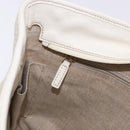 FENDI Tote Bag Canvas Beige Gold Auth bs30403-22