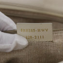 FENDI Tote Bag Canvas Beige Gold Auth bs30403-24