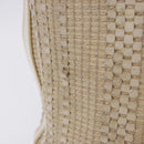 FENDI Tote Bag Canvas Beige Gold Auth bs30403-2