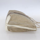 FENDI Tote Bag Canvas Beige Gold Auth bs30403-4