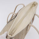 FENDI Tote Bag Canvas Beige Gold Auth bs30403-5