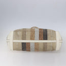 FENDI Tote Bag Canvas Beige Gold Auth bs30403-5