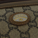 GUCCI GG Plus Supreme Clutch Bag PVC Beige Gold Auth bs30404-10