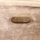 GUCCI GG Plus Supreme Clutch Bag PVC Beige Gold Auth bs30404-11