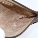 GUCCI GG Plus Supreme Clutch Bag PVC Beige Gold Auth bs30404-17