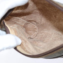 GUCCI GG Plus Supreme Clutch Bag PVC Beige Gold Auth bs30404-18