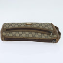 GUCCI GG Plus Supreme Clutch Bag PVC Beige Gold Auth bs30404-6