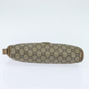 GUCCI GG Plus Supreme Clutch Bag PVC Beige Gold Auth bs30404-5