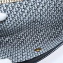 Christian Dior Trotter Canvas Chain Shoulder Bag Suede Black Gold Auth bs30407-12