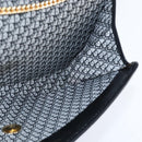 Christian Dior Trotter Canvas Chain Shoulder Bag Suede Black Gold Auth bs30407-18