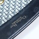 Christian Dior Trotter Canvas Chain Shoulder Bag Suede Black Gold Auth bs30407-20