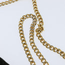 Christian Dior Trotter Canvas Chain Shoulder Bag Suede Black Gold Auth bs30407-8