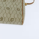 Christian Dior Honeycomb Canvas Shoulder Bag PVC Leather Beige Auth bs30408-15