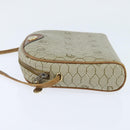 Christian Dior Honeycomb Canvas Shoulder Bag PVC Leather Beige Auth bs30408-3