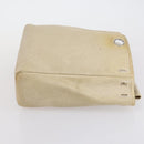 HERMES Her bag Hand Bag Canvas Coated Canvas 3 Set Beige Orange Auth bs30410-16