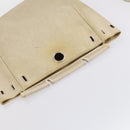 HERMES Her bag Hand Bag Canvas Coated Canvas 3 Set Beige Orange Auth bs30410-17