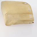 HERMES Her bag Hand Bag Canvas Coated Canvas 3 Set Beige Orange Auth bs30410-4