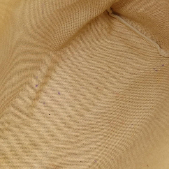 HERMES Her bag Hand Bag Canvas Coated Canvas 3 Set Beige Orange Auth bs30410