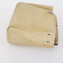 HERMES Her bag Hand Bag Canvas Coated Canvas 3 Set Beige Black Auth bs30411-11