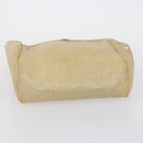 HERMES Her bag Hand Bag Canvas Coated Canvas 3 Set Beige Black Auth bs30411-13